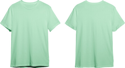 Mint men's classic t-shirt front and back
