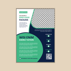 Naklejka premium Creative Corporate Business Flyer Design Template