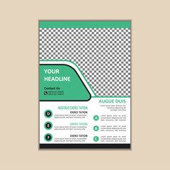 Obraz premium Creative Corporate Business Flyer Design Template