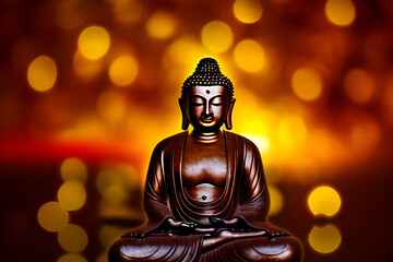 Fototapeta premium Meditating Buddha statue