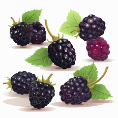 Black Berry vector graphics with a unique twist