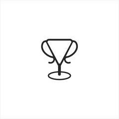 drink glass icon vector element design web template. EPS 10 vector icon