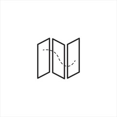 directions map icon vector element design web template. EPS 10 vector icon