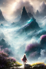 A beautiful illustration created by artificial intelligence by Carguilar, with varied colors and incredible and Delicate details	