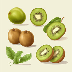 Fototapeta premium Colorful Kiwi fruit pattern for your phone case or laptop sleeve