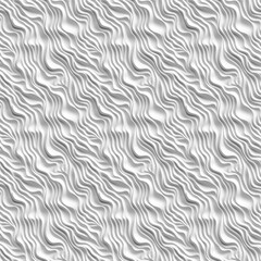 Fototapeta premium White wavy background, expandable as a tile in all directions. acoustic foam, pattern, Generative AI