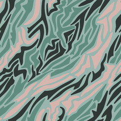 vector earth tone camouflage natural seamless pattern on green