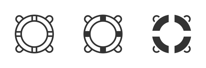 Lifebuoy icon. Simple design. Vector illustration.