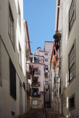 Fototapeta na wymiar Strassenszene in Lissabon, Portugal, Europa 
