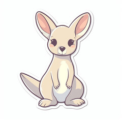Fototapeta premium a cute illustration of a happy kangaroo