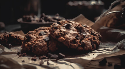 Fototapeta premium chocolate cookies