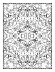  Decorative ornament in ethnic oriental style. Coloring book page.Mandala Coloring Book For Adult. Mandala Coloring Pages. Mandala Coloring Book. Seamless vector pattern.