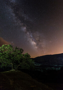 Milky Way Galaxy over Mal Agha Valley, Bagh Malek, Khuzestan, Iran