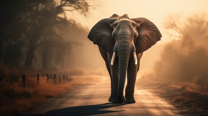 Fototapeta na wymiar Majestätischer Elefant