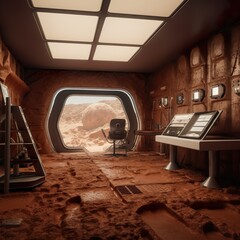 Human constructed buildings on another planet, mars