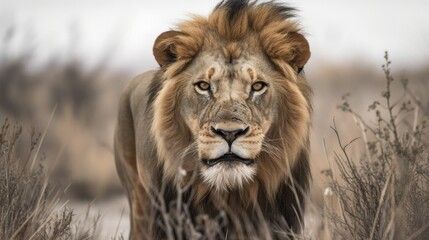 Fototapeta na wymiar Majestätischer Löwe