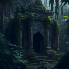 Ancient temple in the greenery