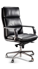Modern office chair isolated on white background.