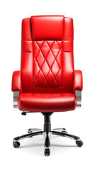 Modern office chair isolated on white background.