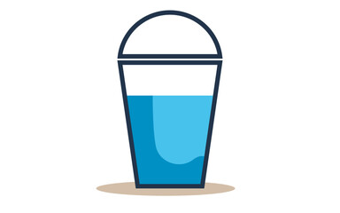 Illustration of water glass icon