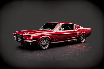 Eleanor; The 1967 Shelby Mustang, a classic American Muscle car - A beautiful cinematic shot capturing the beauty.