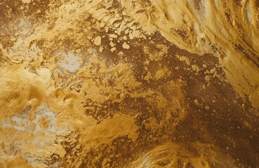 Obraz premium A metal plate with fine gold dust, texture, background, generative AI