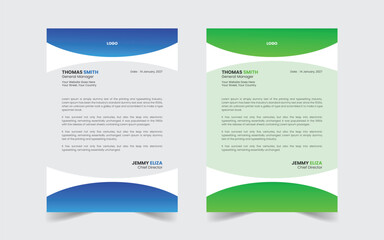 The Best Corporate Modern Letterhead Template Design. Abstract vector layout background set. Flyer Layout with Geometric, poster flyer pamphlet brochure cover design layout space for photo background