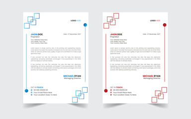 The Best Corporate Modern Letterhead Template Design. Abstract vector layout background set. Flyer Layout with Geometric, poster flyer pamphlet brochure cover design layout space for photo background