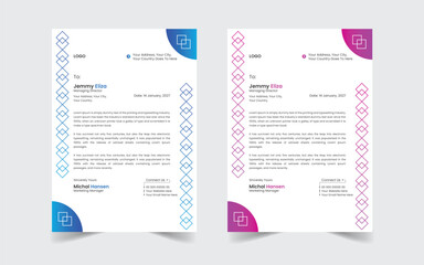 The Best Corporate Modern Letterhead Template Design. Abstract vector layout background set. Flyer Layout with Geometric, poster flyer pamphlet brochure cover design layout space for photo background