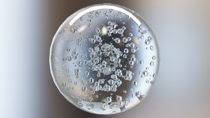 glass with water drops