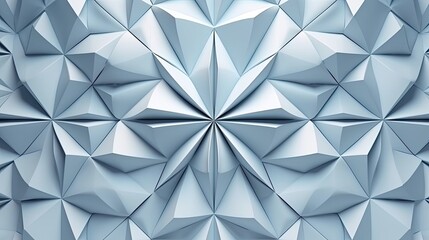 Geometric background, mosaic wall, D wall in light blue and white tones, AI