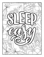 Affirmative quotes coloring page. Positive quotes. Good vibes. Coloring book for adults. Typography design. Hand drawn with inspiration word. Coloring for adult and kids. Quotes. Quotes Coloring.