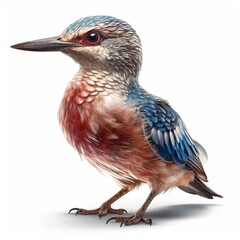 Obraz premium Bird isolated on white background (Generative AI)