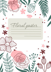 Universal floral template