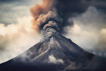 Volcano, KI generated