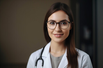 Friendly and compassionate female doctor with a reassuring smile