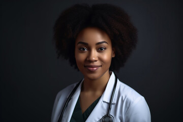 Friendly and compassionate female doctor with a reassuring smile