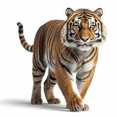 Fototapeta na wymiar Tiger isolated on white background (Generative AI)