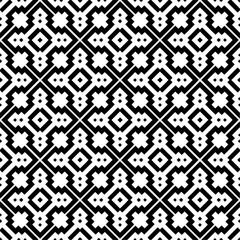 Seamless repeating pattern.  Black and white pattern for web page, textures, card, poster, fabric, textile.