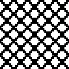 Seamless repeating pattern.  Black and white pattern for web page, textures, card, poster, fabric, textile.