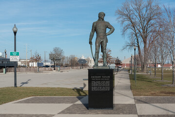 Statue Of Major Zachary Taylor At The Original Site Of Fort Howard In Green Bay, Wisconsin