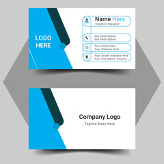 Business Card, perfect for creative professional business, Annual report brochure Card design template vector	
