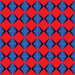 Seamless abstract pattern with colorful shapes Geometrical retro template for fabric, background, surface design, packaging Vector illustration