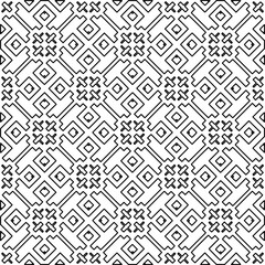 
Repeating patterns of lines.  Black and white pattern for web page, textures, card, poster, fabric, textile.