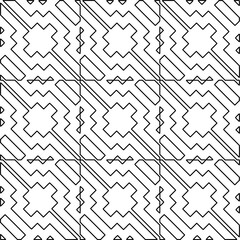 
Repeating patterns of lines.  Black and white pattern for web page, textures, card, poster, fabric, textile.