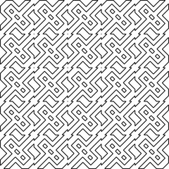 
Repeating patterns of lines.  Black and white pattern for web page, textures, card, poster, fabric, textile.