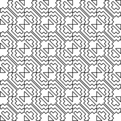 
Repeating patterns of lines.  Black and white pattern for web page, textures, card, poster, fabric, textile.