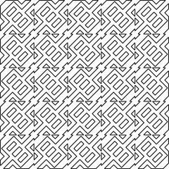 
Repeating patterns of lines.  Black and white pattern for web page, textures, card, poster, fabric, textile.