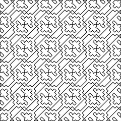 
Repeating patterns of lines.  Black and white pattern for web page, textures, card, poster, fabric, textile.