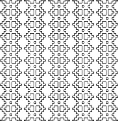 
Repeating patterns of lines.  Black and white pattern for web page, textures, card, poster, fabric, textile.